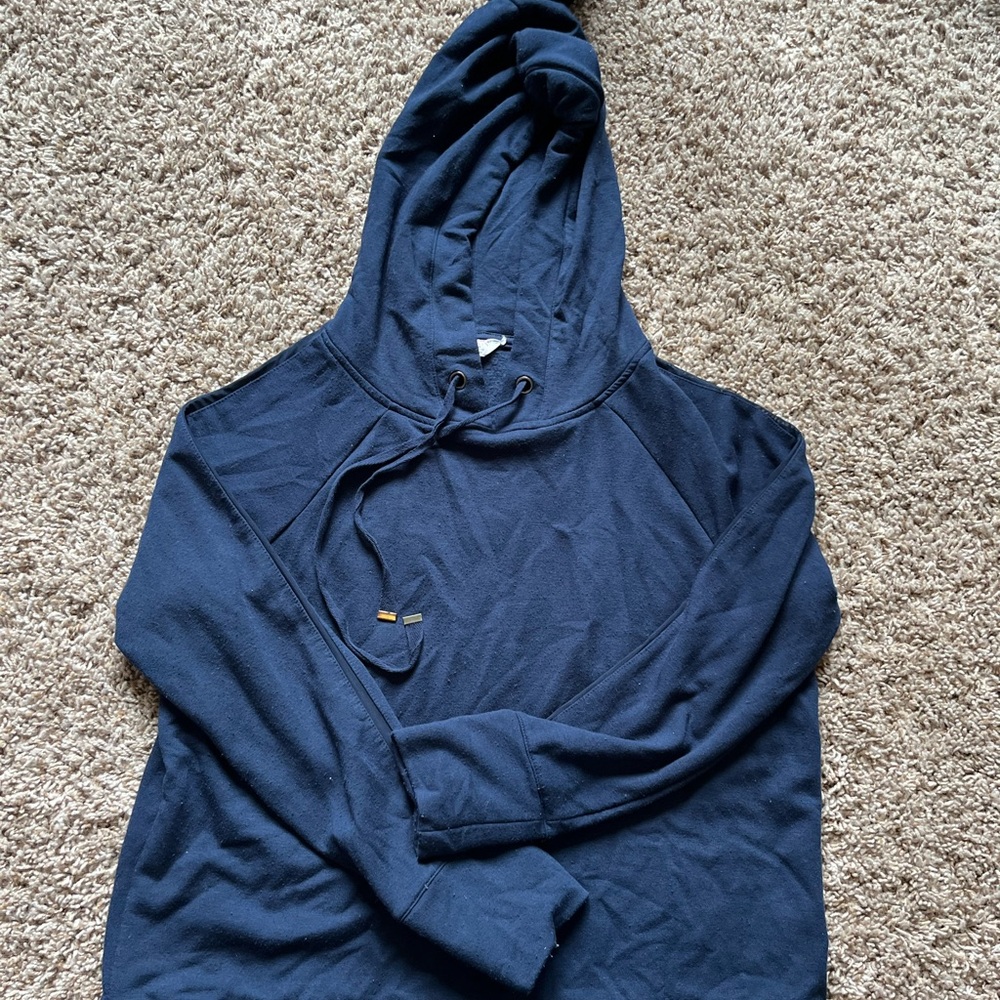 Blue hoodie